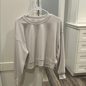 Lululemon Athletica Light Gray Sweatshirt